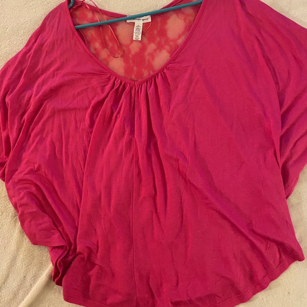 Flowy pink shirt